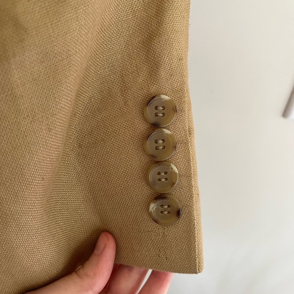 VINTAGE BANANA REPUBLIC MENS LINEN BLAZER - Picture 8 of 14